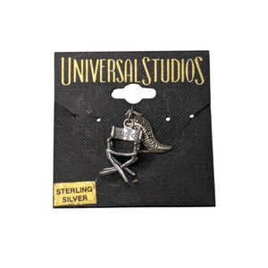 Universal Studios Directors Chair Sterling Silver Pendant Charm New